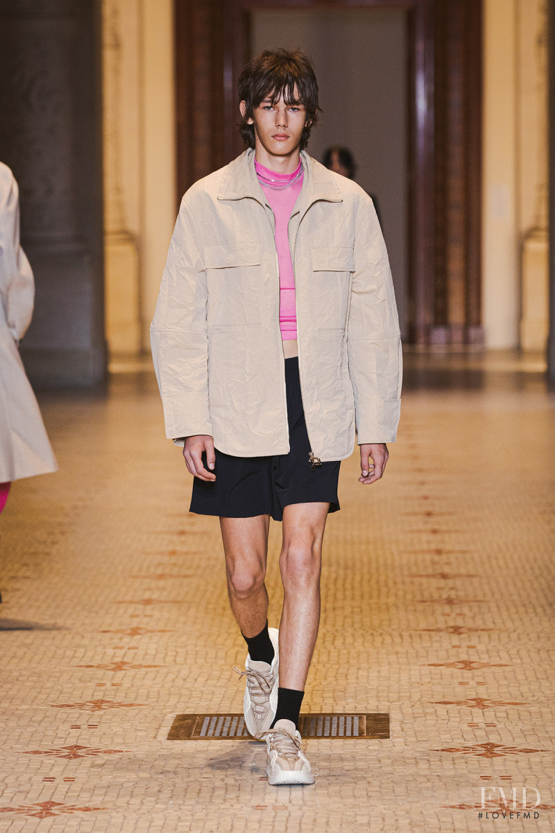 Jan Krivdic featured in  the Wooyoungmi fashion show for Spring/Summer 2023