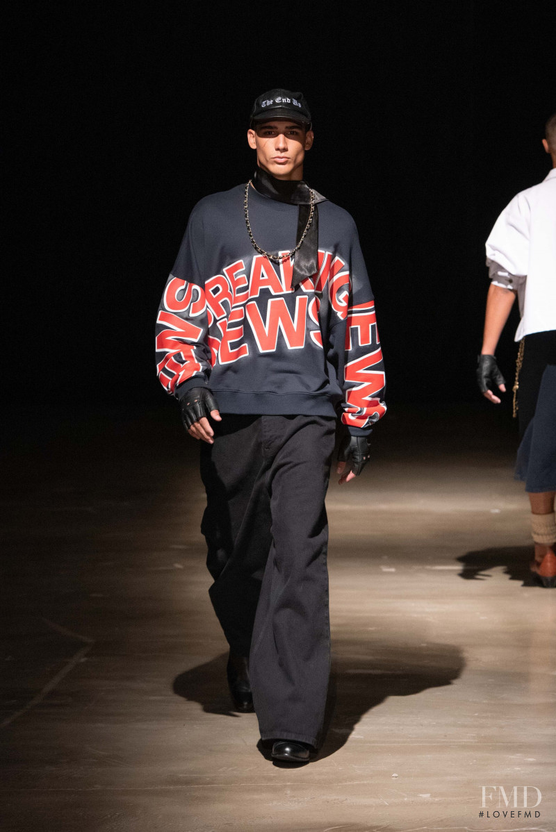 Yoel Fernandez featured in  the Willy Chavarria The Love Garage fashion show for Autumn/Winter 2020