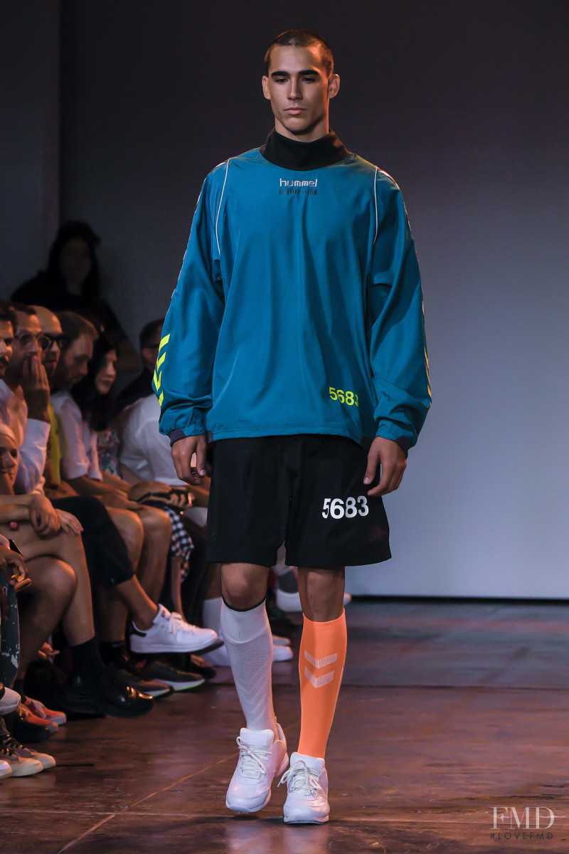 Yoel Fernandez featured in  the Willy Chavarria fashion show for Spring/Summer 2019