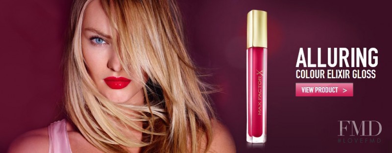 Candice Swanepoel featured in  the Max Factor advertisement for Spring 2014