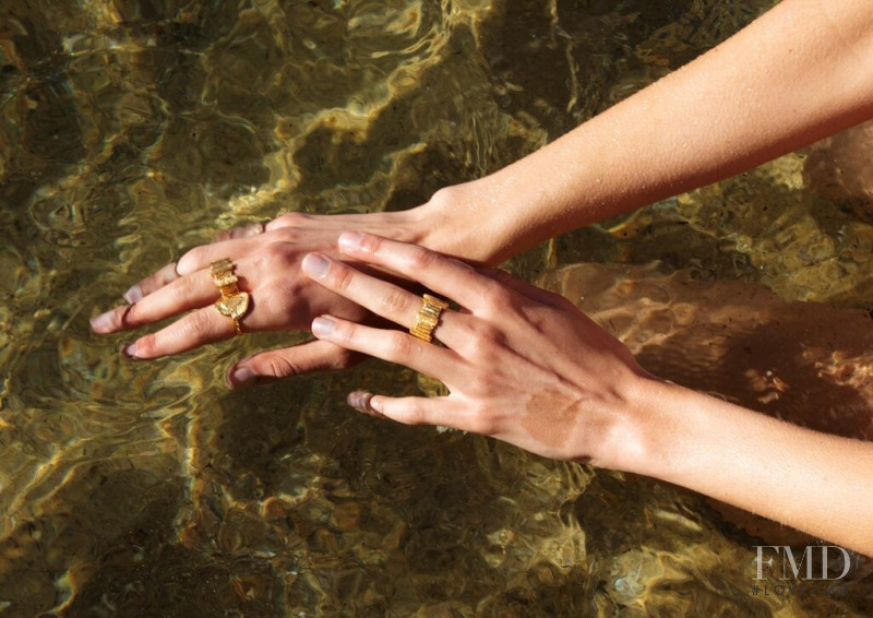 Lucy Lulu Baddeley Wood featured in  the Carou Jewellery advertisement for Autumn/Winter 2020