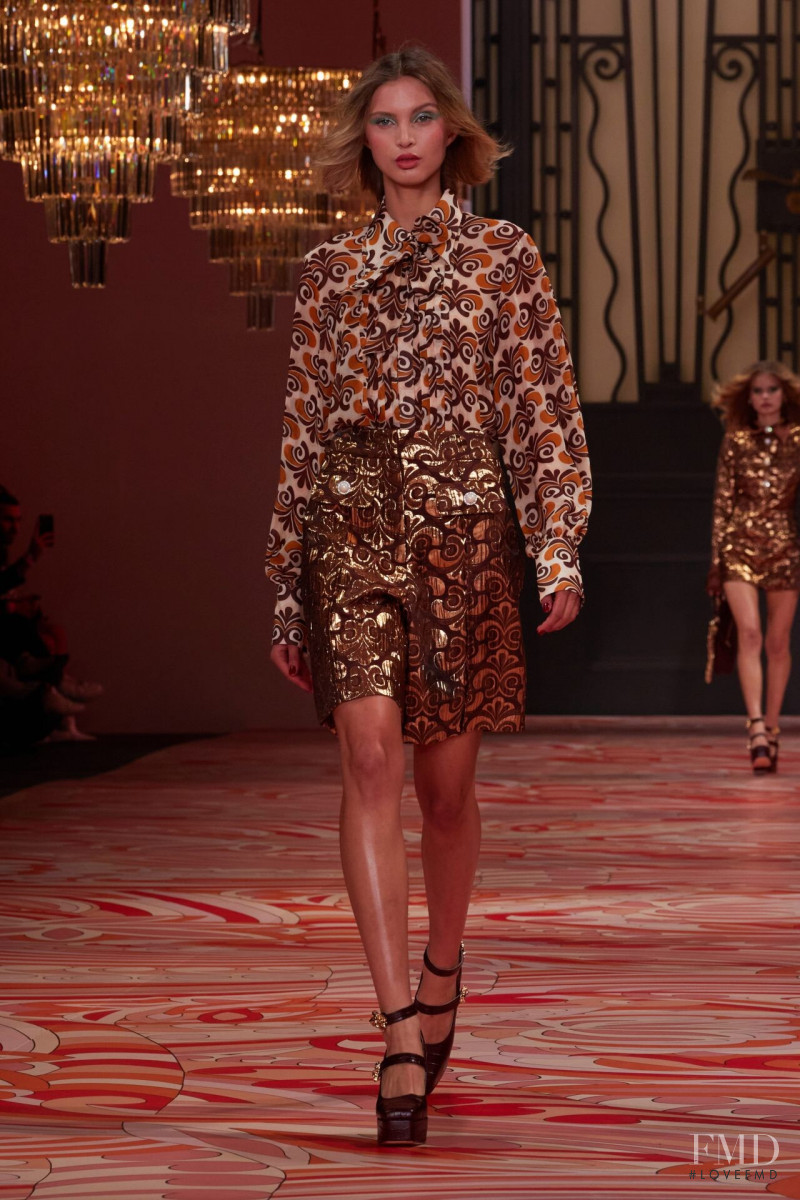 Lucy Lulu Baddeley Wood featured in  the Alice McCall fashion show for Resort 2022