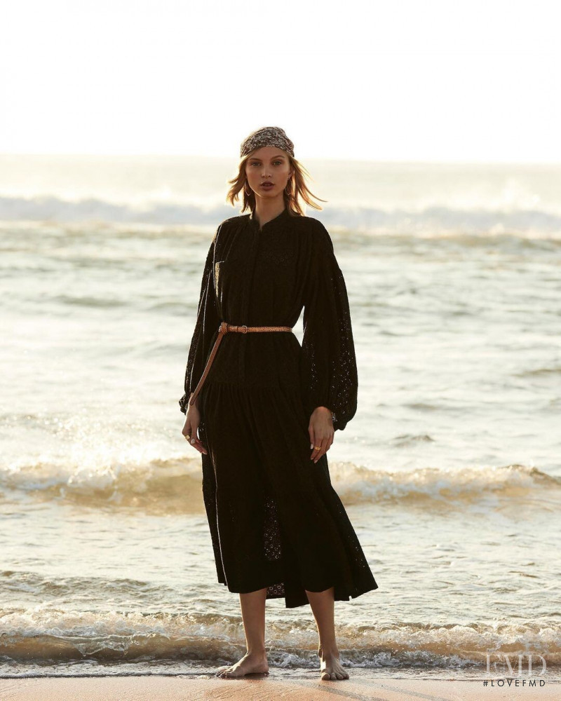 Lucy Lulu Baddeley Wood featured in  the Shona Joy lookbook for Resort 2022