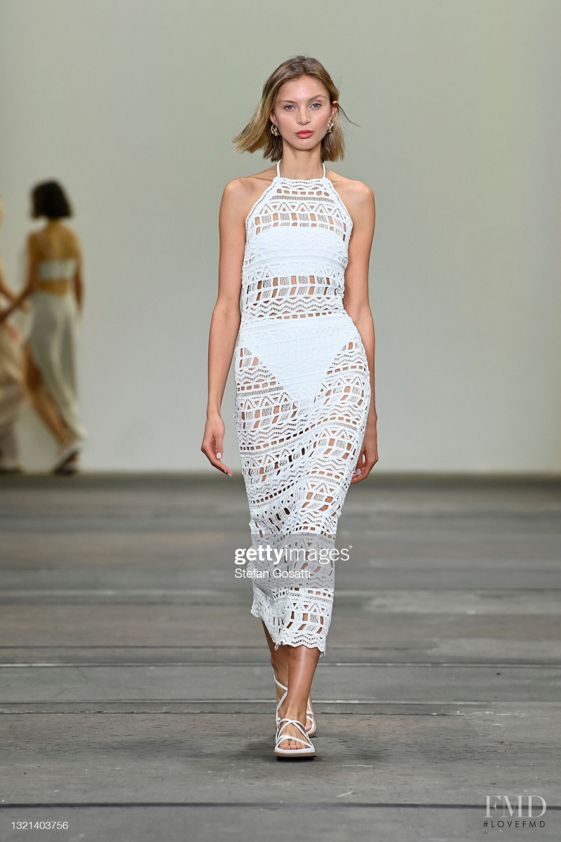 Lucy Lulu Baddeley Wood featured in  the Rumer the Label fashion show for Resort 2022