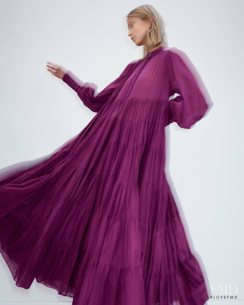 Lucy Lulu Baddeley Wood featured in  the Aje lookbook for Pre-Fall 2021