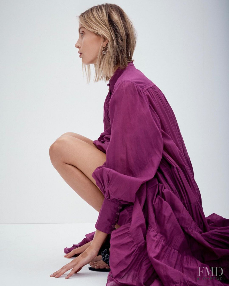 Lucy Lulu Baddeley Wood featured in  the Aje lookbook for Pre-Fall 2021
