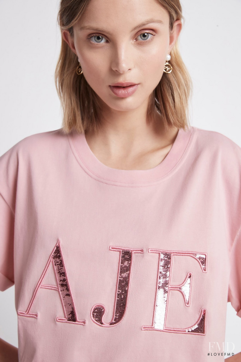 Lucy Lulu Baddeley Wood featured in  the Aje catalogue for Pre-Fall 2021