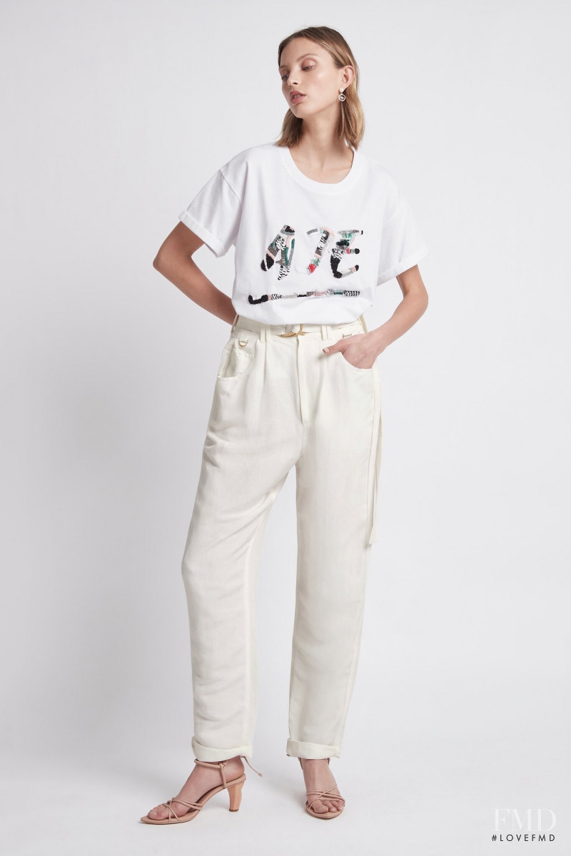 Lucy Lulu Baddeley Wood featured in  the Aje catalogue for Pre-Fall 2021