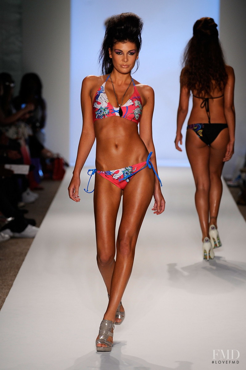 Angela Martini featured in  the Ed Hardy fashion show for Spring/Summer 2010