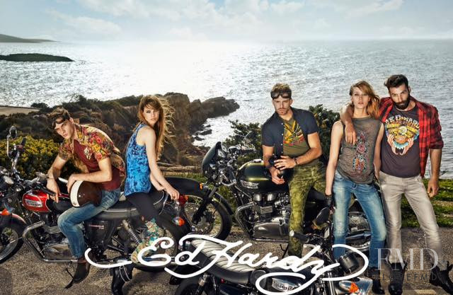 Jefimija Jokic featured in  the Ed Hardy advertisement for Spring/Summer 2015