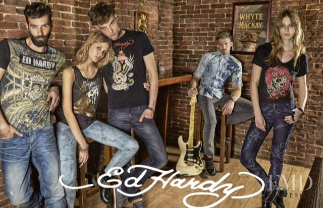 Jefimija Jokic featured in  the Ed Hardy advertisement for Spring/Summer 2015