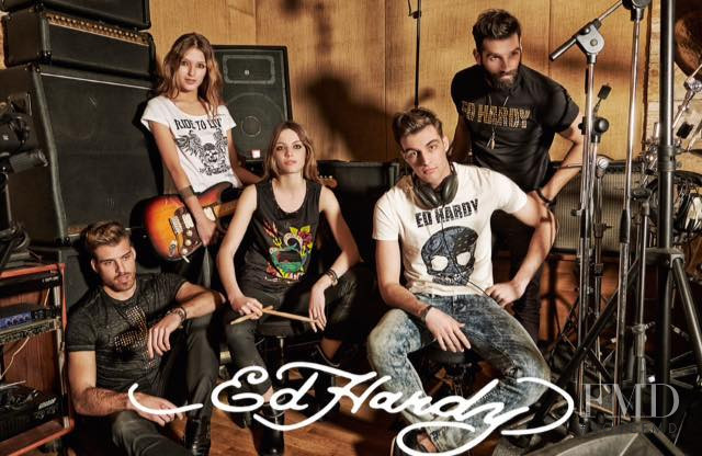 Jefimija Jokic featured in  the Ed Hardy advertisement for Spring/Summer 2015