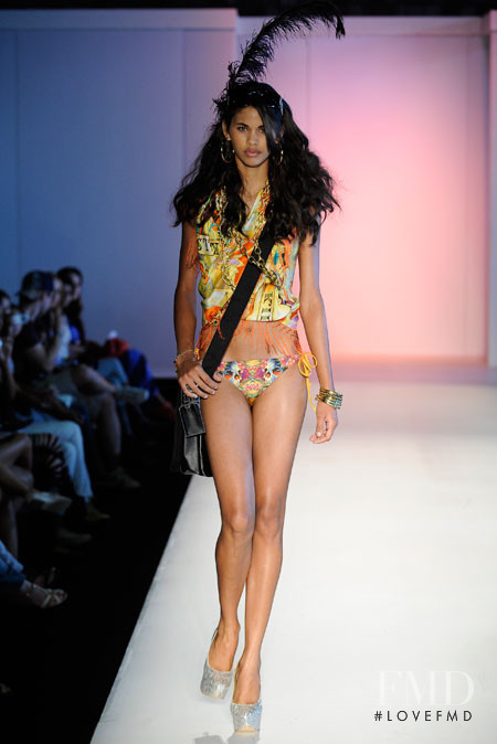 Kelie Santos featured in  the Ed Hardy fashion show for Autumn/Winter 2011