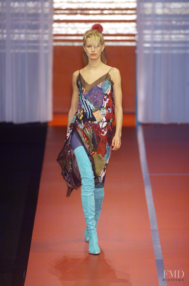 Karolina Kurkova featured in  the Christian Lacroix fashion show for Autumn/Winter 2001