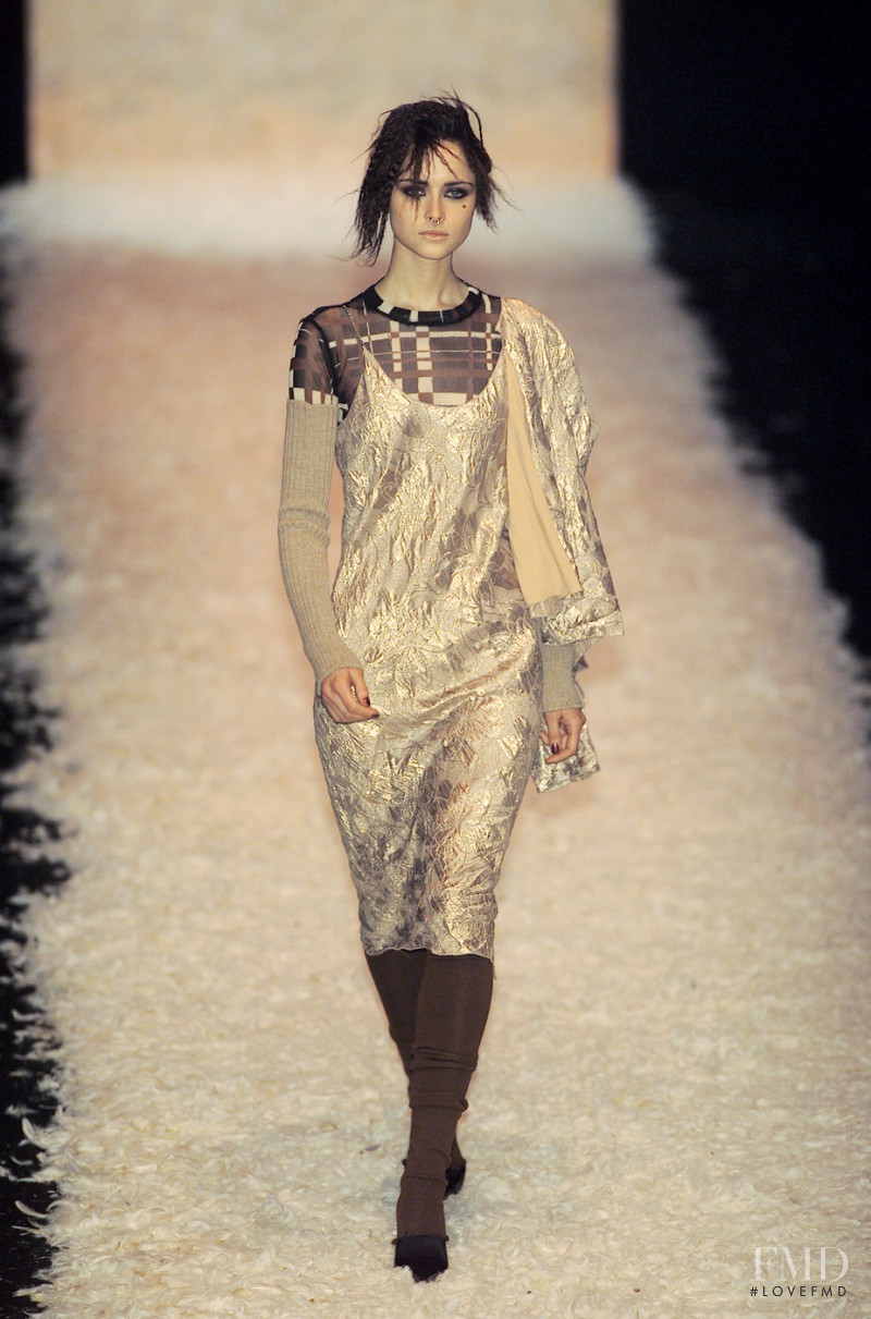 Tasha Tilberg featured in  the Jean-Paul Gaultier fashion show for Autumn/Winter 2001