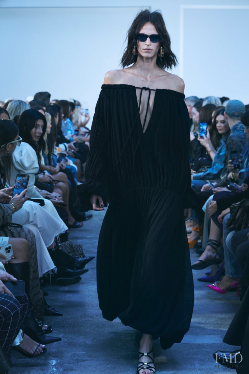 Jeanne Cadieu featured in  the Khaite fashion show for Spring/Summer 2023