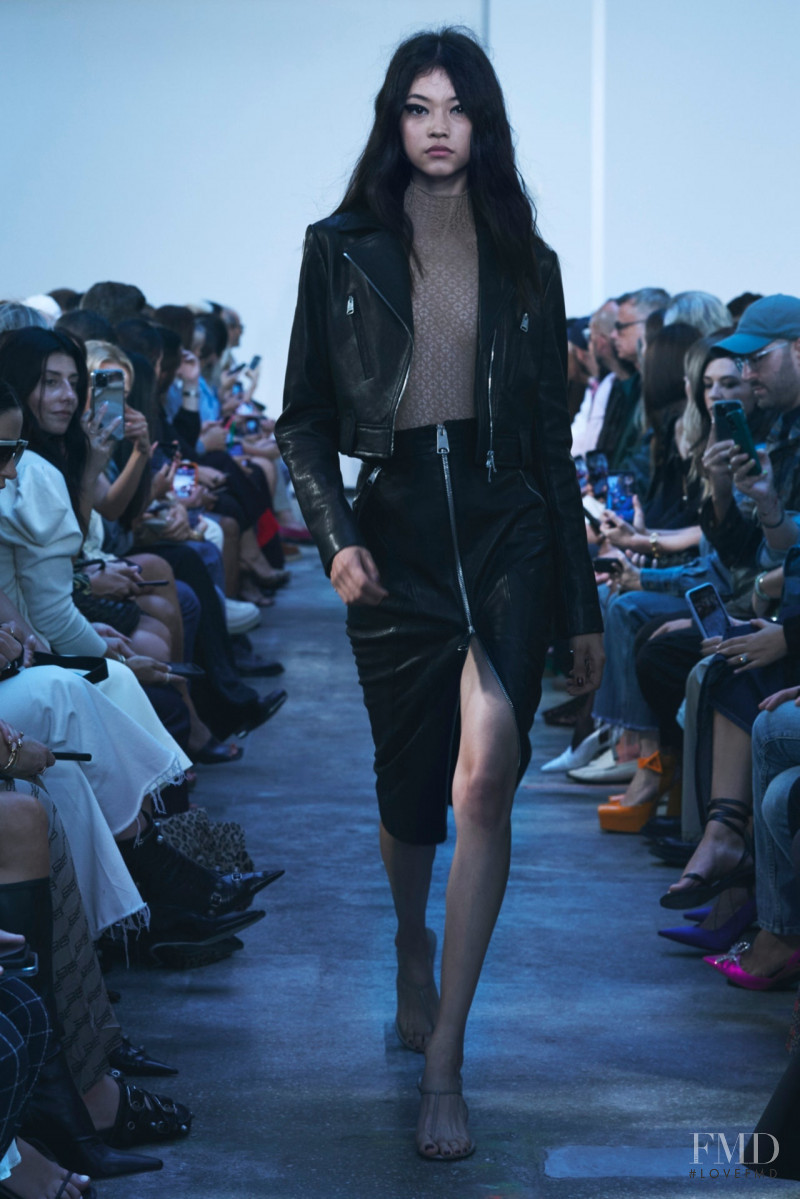 Mika Schneider featured in  the Khaite fashion show for Spring/Summer 2023