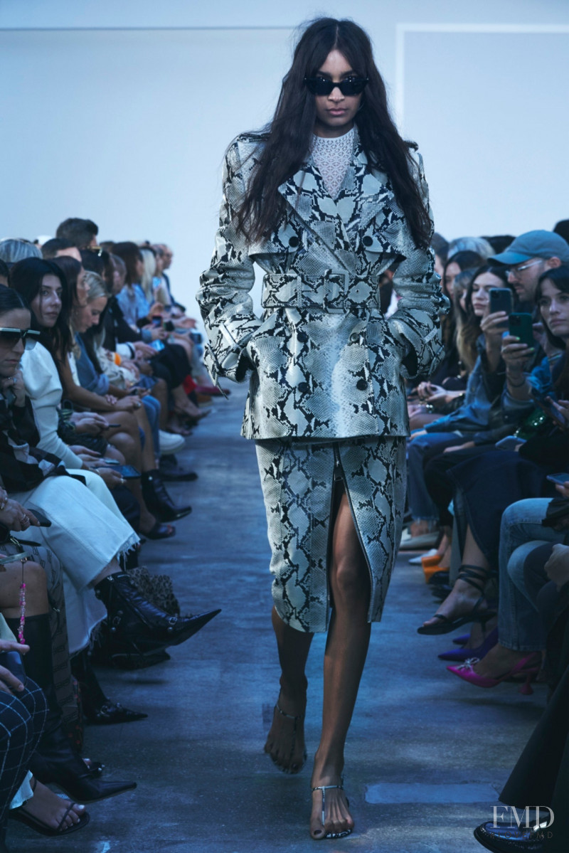 Kismet Sidhu featured in  the Khaite fashion show for Spring/Summer 2023