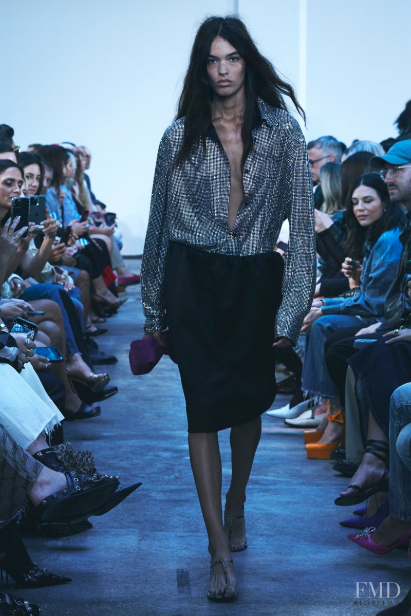 Grace Valentine featured in  the Khaite fashion show for Spring/Summer 2023