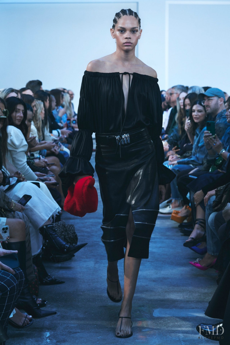 Hiandra Martinez featured in  the Khaite fashion show for Spring/Summer 2023