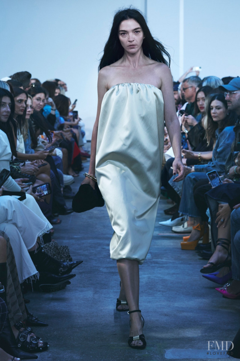 Mariacarla Boscono featured in  the Khaite fashion show for Spring/Summer 2023