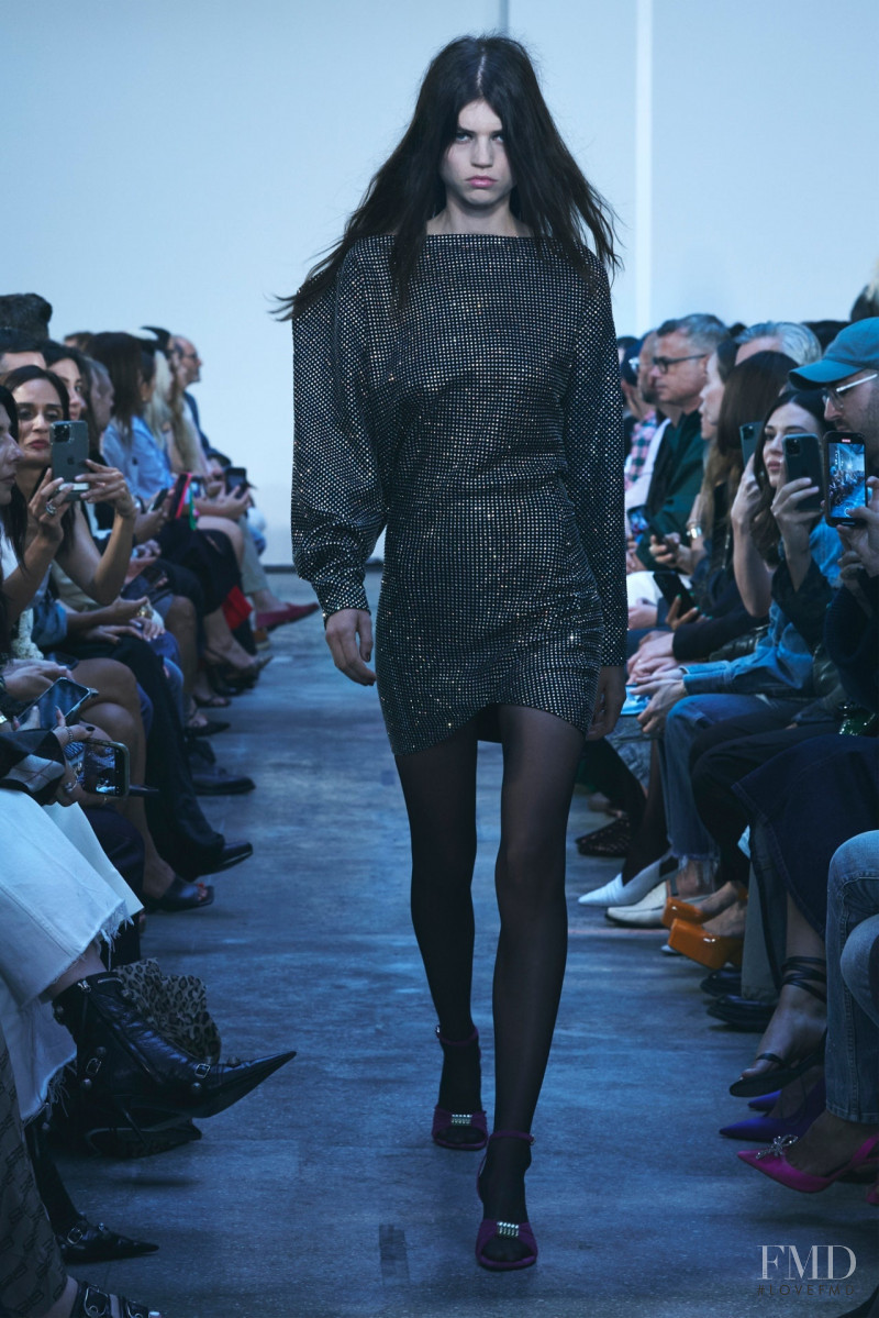 Lottie Aaron featured in  the Khaite fashion show for Spring/Summer 2023