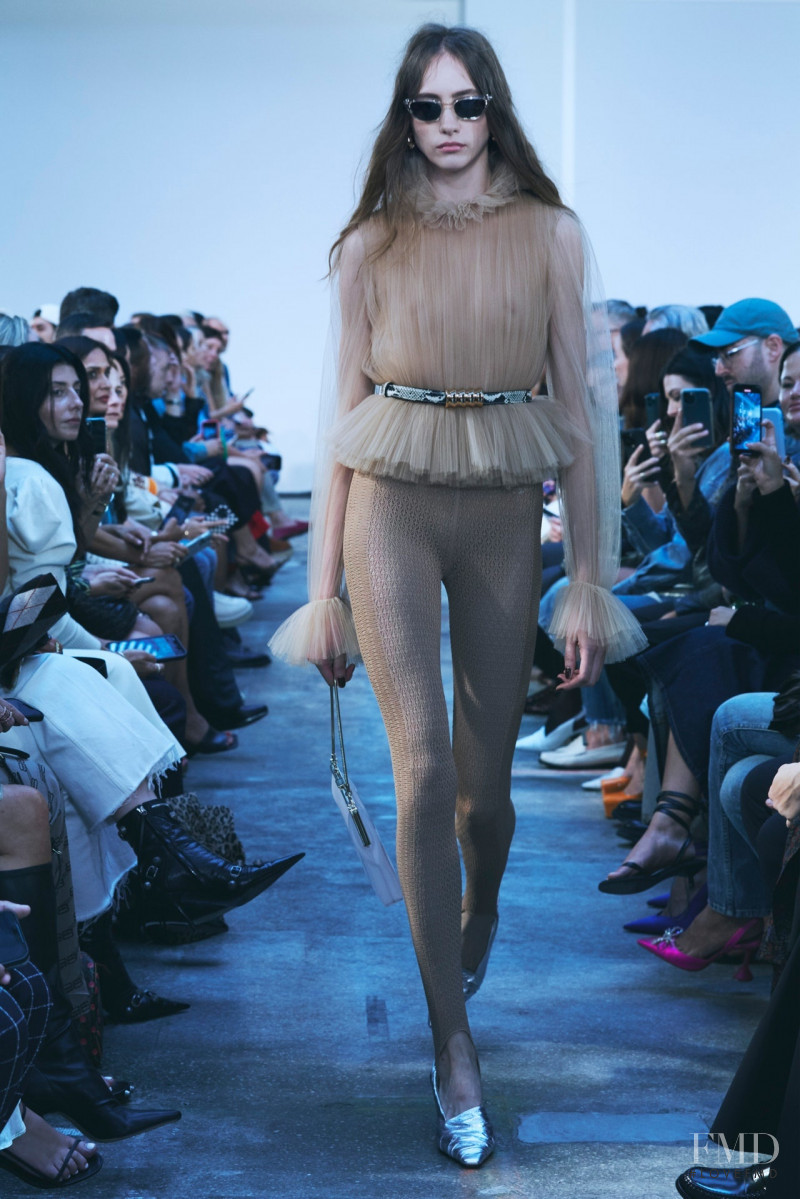 Lia Pavlova featured in  the Khaite fashion show for Spring/Summer 2023