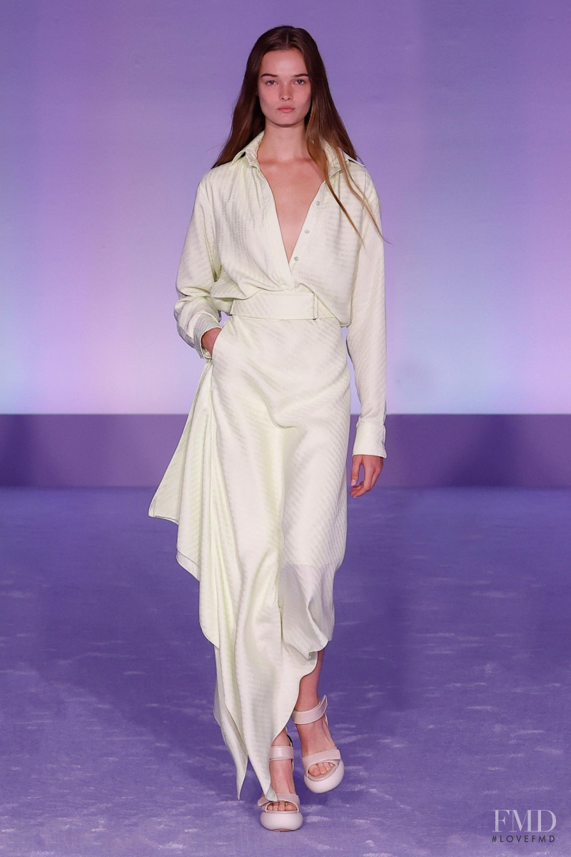 Lulu Tenney featured in  the Brandon Maxwell fashion show for Spring/Summer 2023