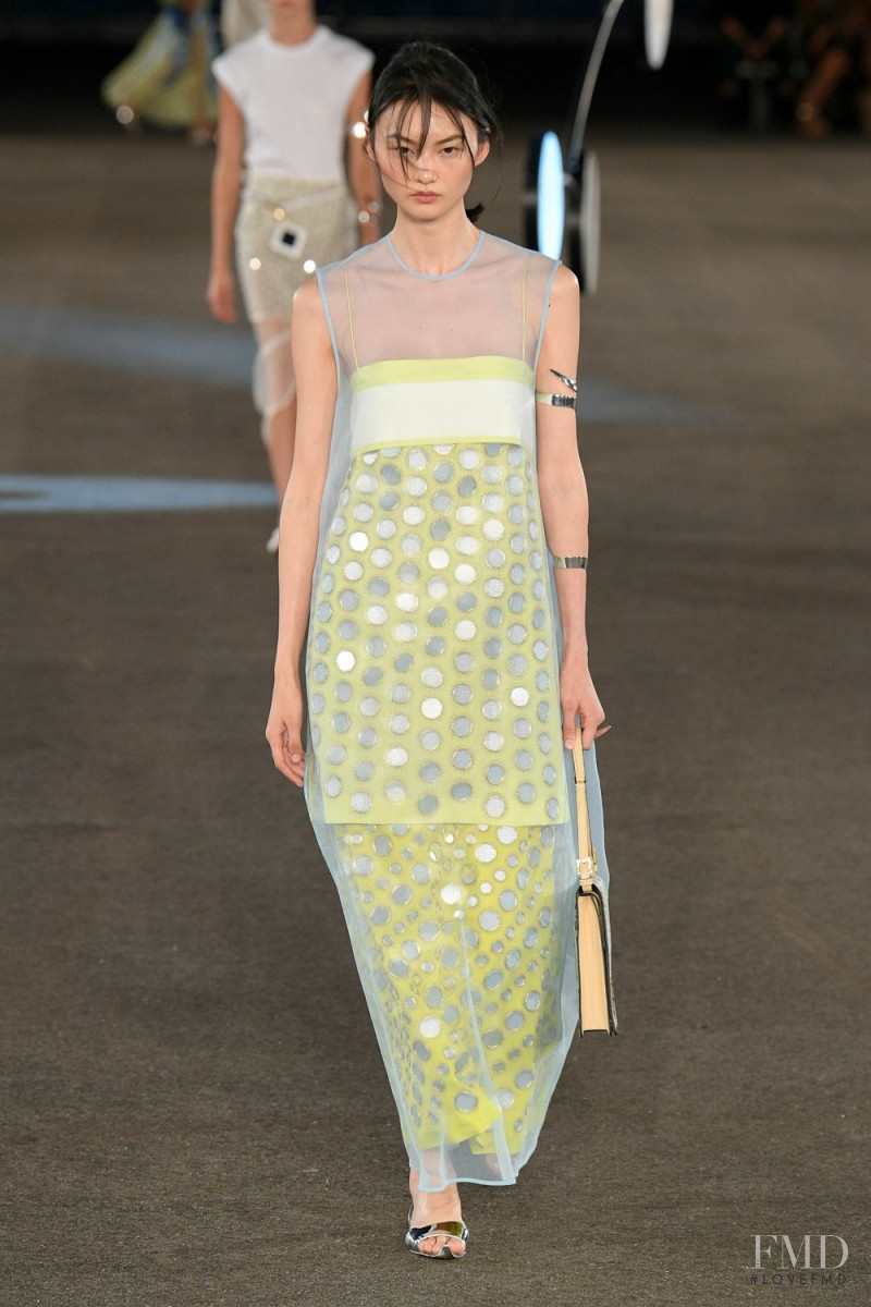 Cong He featured in  the Tory Burch fashion show for Spring/Summer 2023