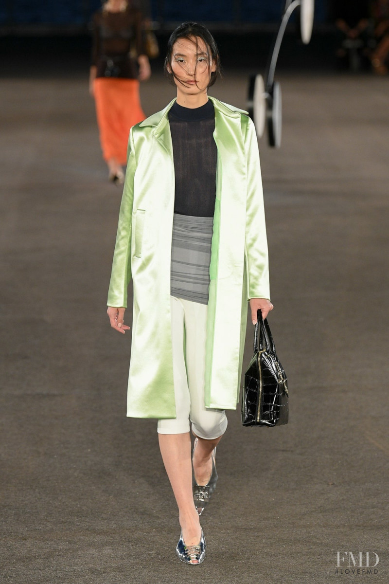 Lina Zhang featured in  the Tory Burch fashion show for Spring/Summer 2023