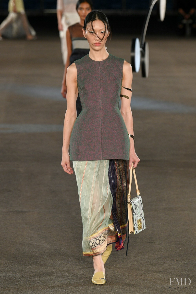 So Ra Choi featured in  the Tory Burch fashion show for Spring/Summer 2023