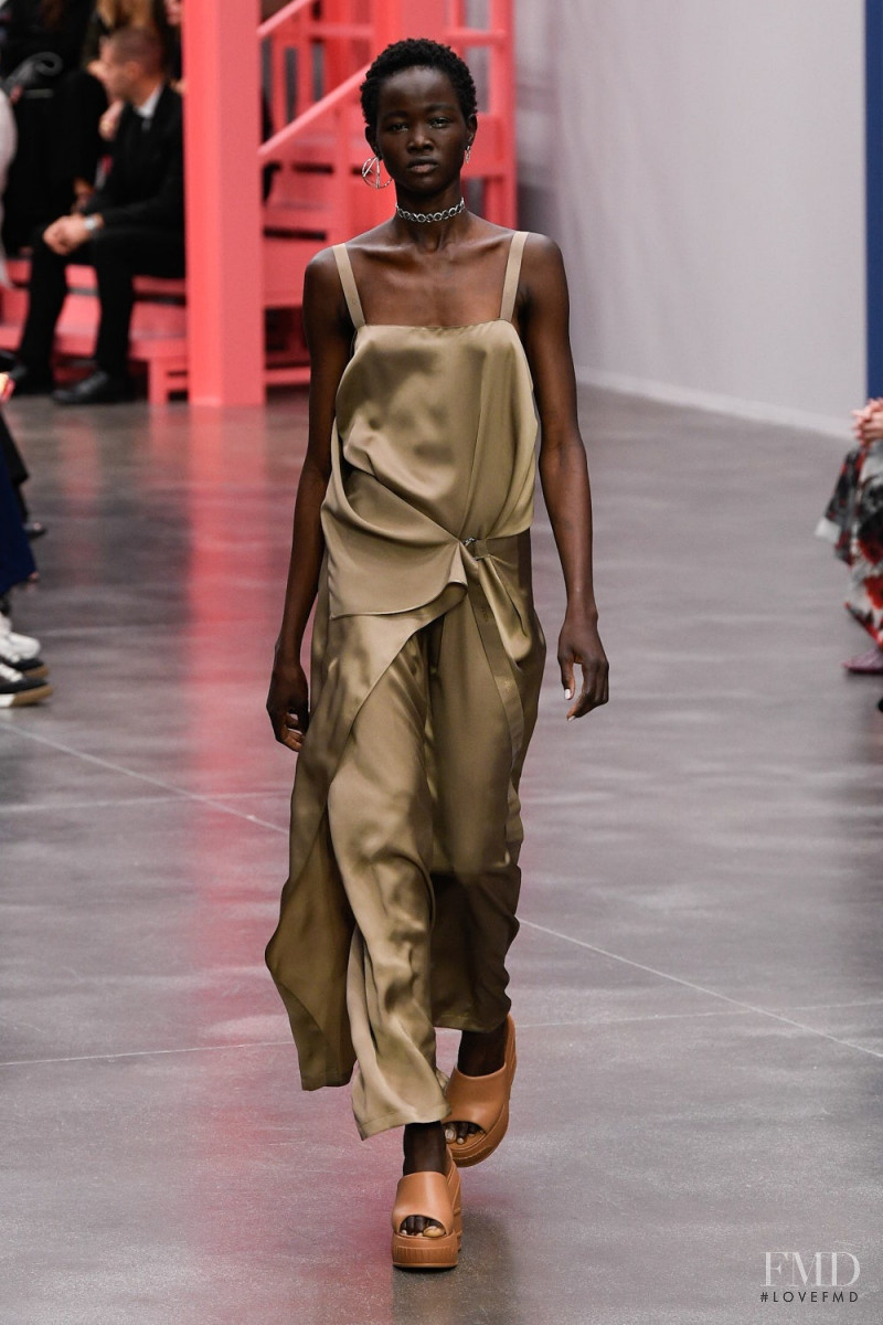 Anyiel Majok featured in  the Fendi fashion show for Spring/Summer 2023