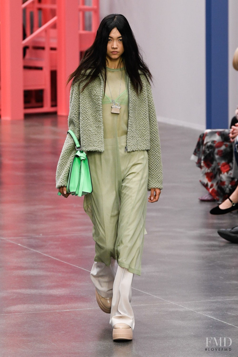 Mika Schneider featured in  the Fendi fashion show for Spring/Summer 2023