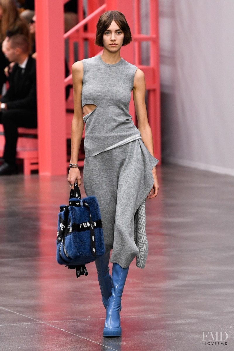 Greta Bultmann featured in  the Fendi fashion show for Spring/Summer 2023