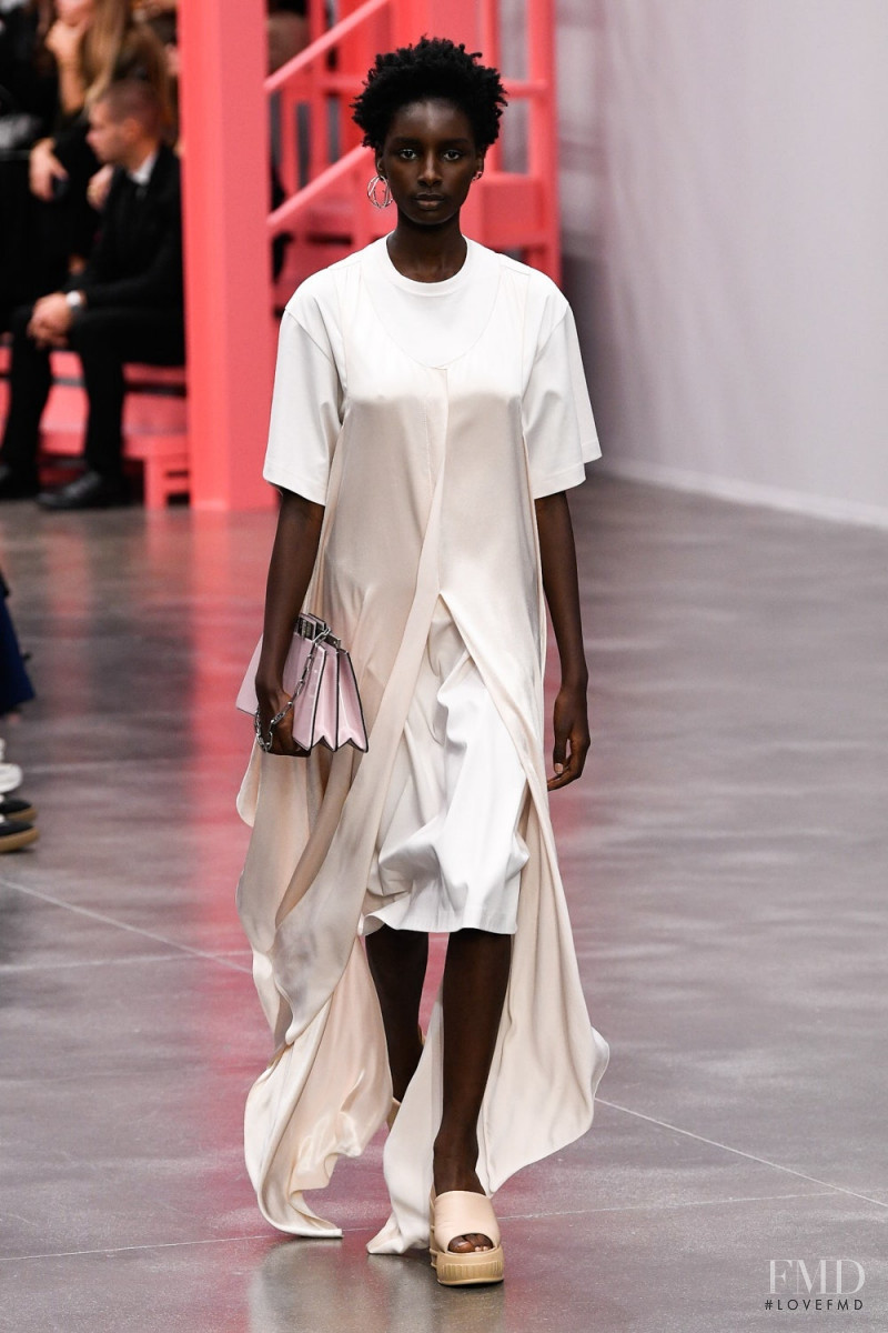 Fatou Seck featured in  the Fendi fashion show for Spring/Summer 2023