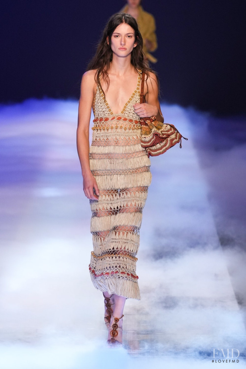 Chai Maximus featured in  the Alberta Ferretti fashion show for Spring/Summer 2023