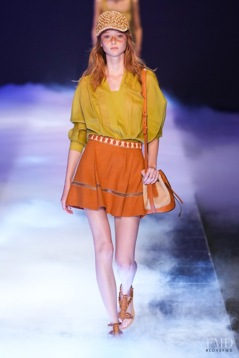 Sara Grace Wallerstedt featured in  the Alberta Ferretti fashion show for Spring/Summer 2023