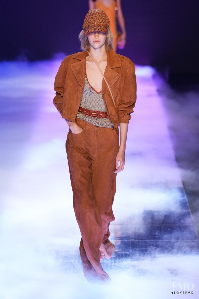 Aivita Muze featured in  the Alberta Ferretti fashion show for Spring/Summer 2023