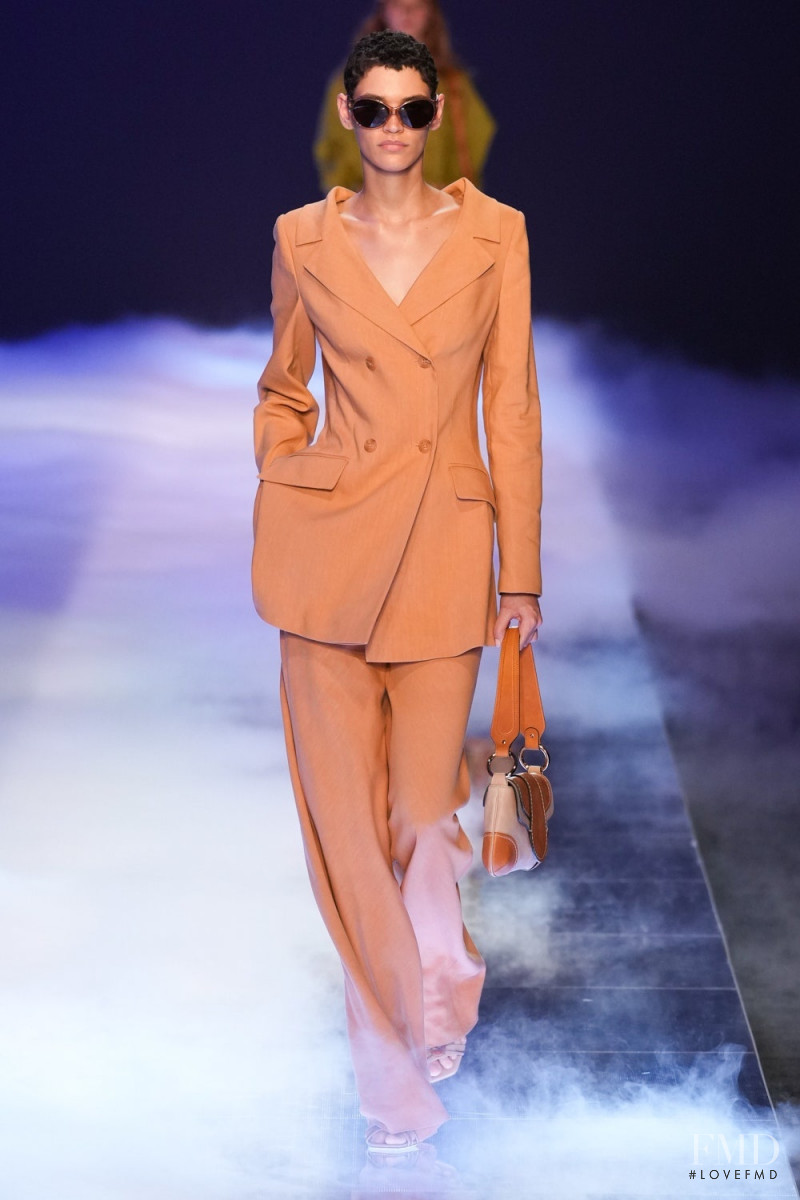 Kerolyn Soares featured in  the Alberta Ferretti fashion show for Spring/Summer 2023