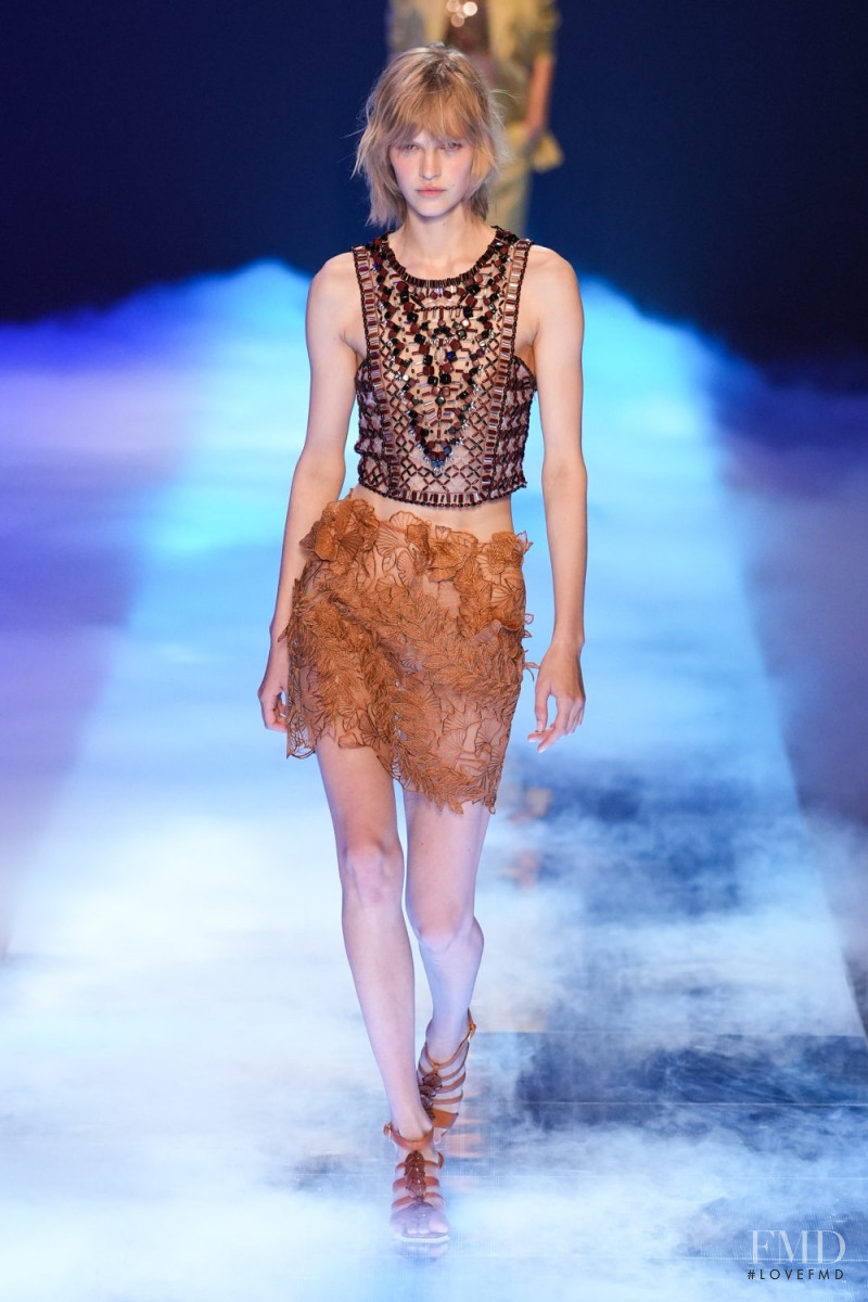 Aivita Muze featured in  the Alberta Ferretti fashion show for Spring/Summer 2023