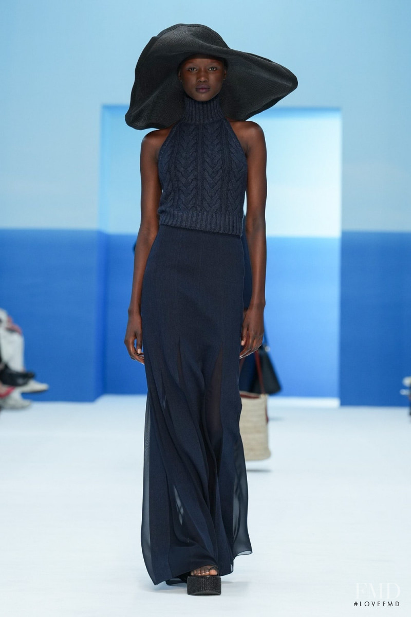 Abeny Nhial featured in  the Max Mara fashion show for Spring/Summer 2023