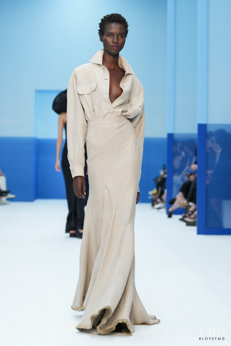 Amar Akway featured in  the Max Mara fashion show for Spring/Summer 2023