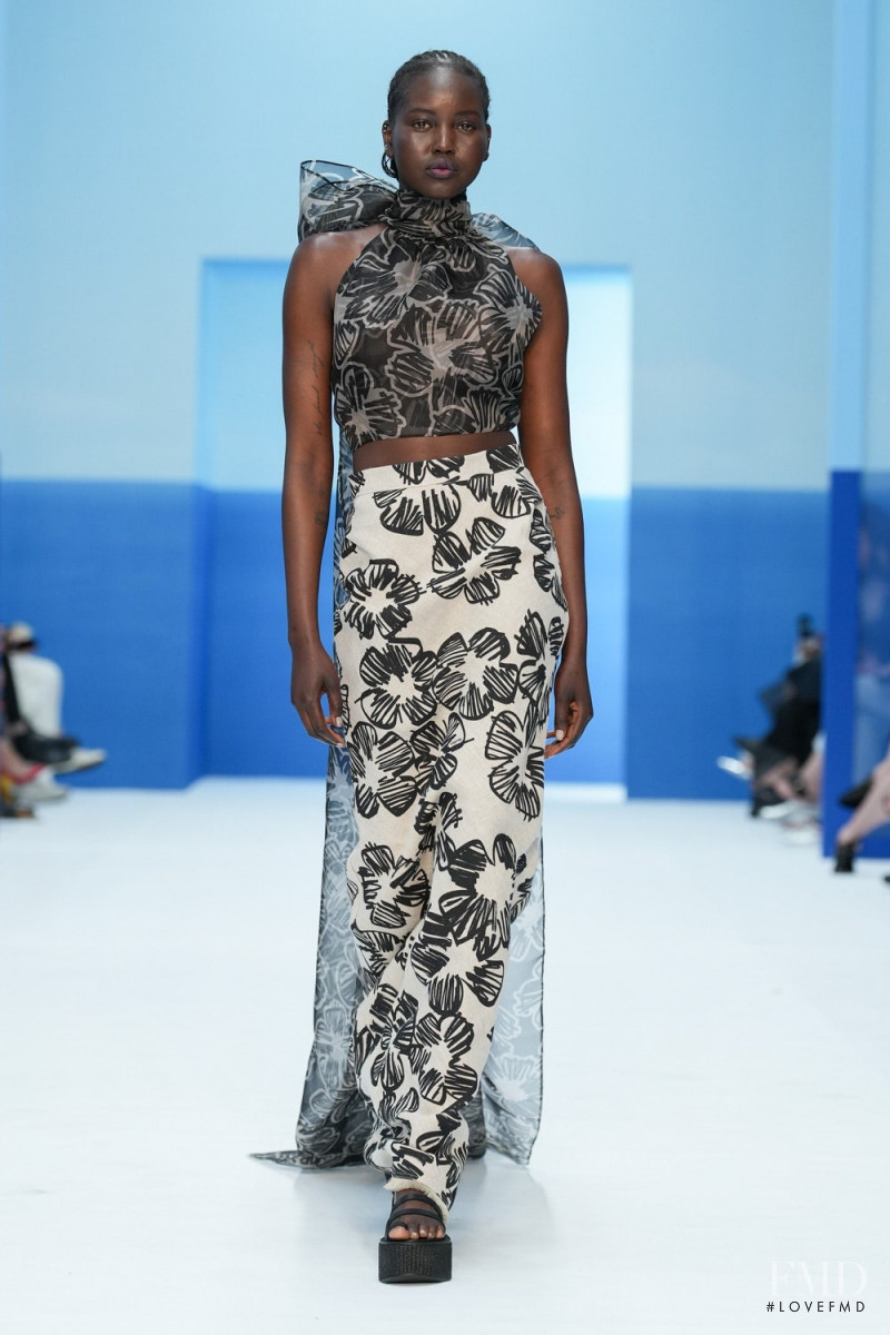 Adut Akech Bior featured in  the Max Mara fashion show for Spring/Summer 2023
