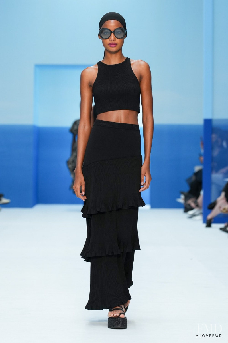 Blesnya Minher featured in  the Max Mara fashion show for Spring/Summer 2023