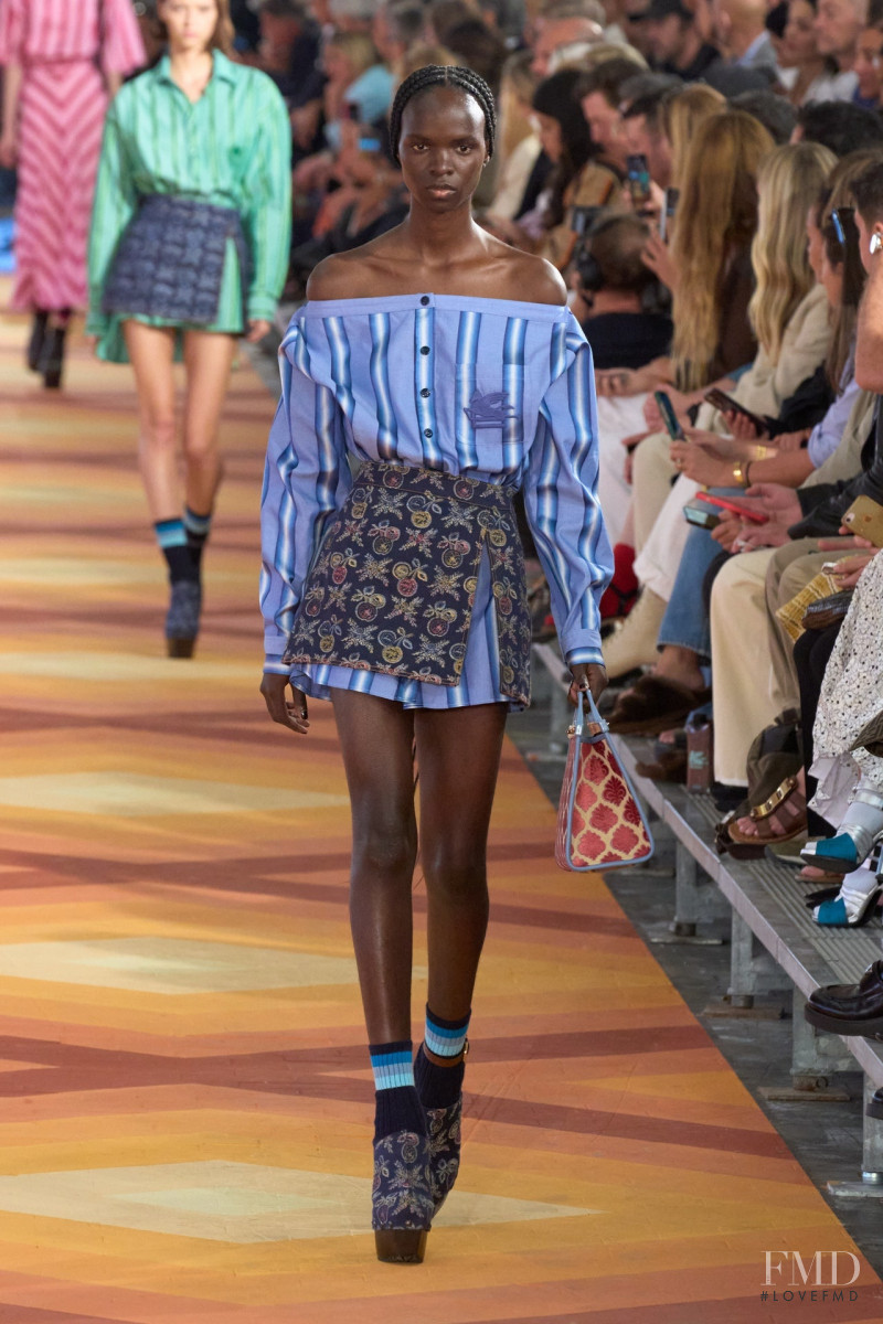Judith Onah featured in  the Etro fashion show for Spring/Summer 2023