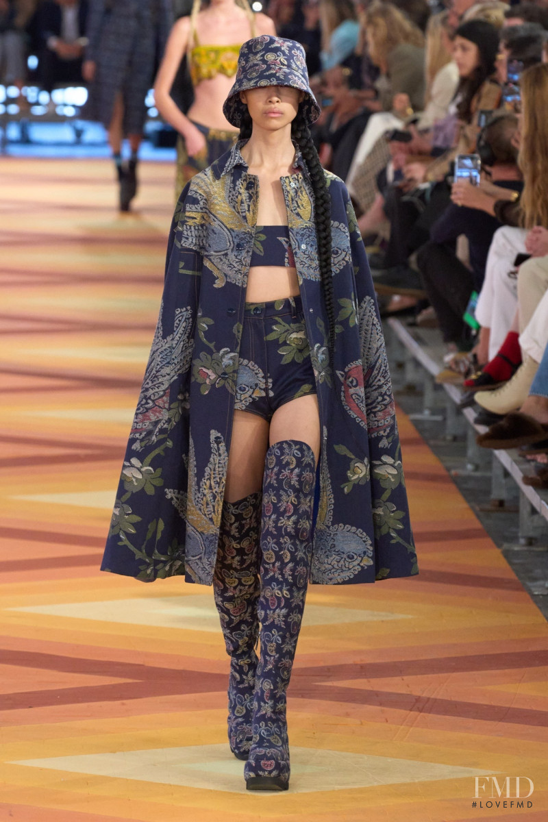 Diane Chiu featured in  the Etro fashion show for Spring/Summer 2023