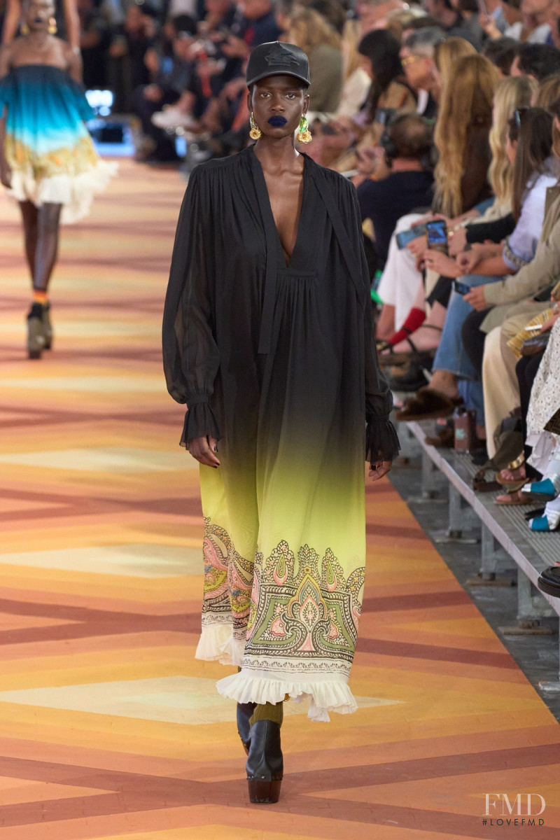 Ajah Angau Jok featured in  the Etro fashion show for Spring/Summer 2023