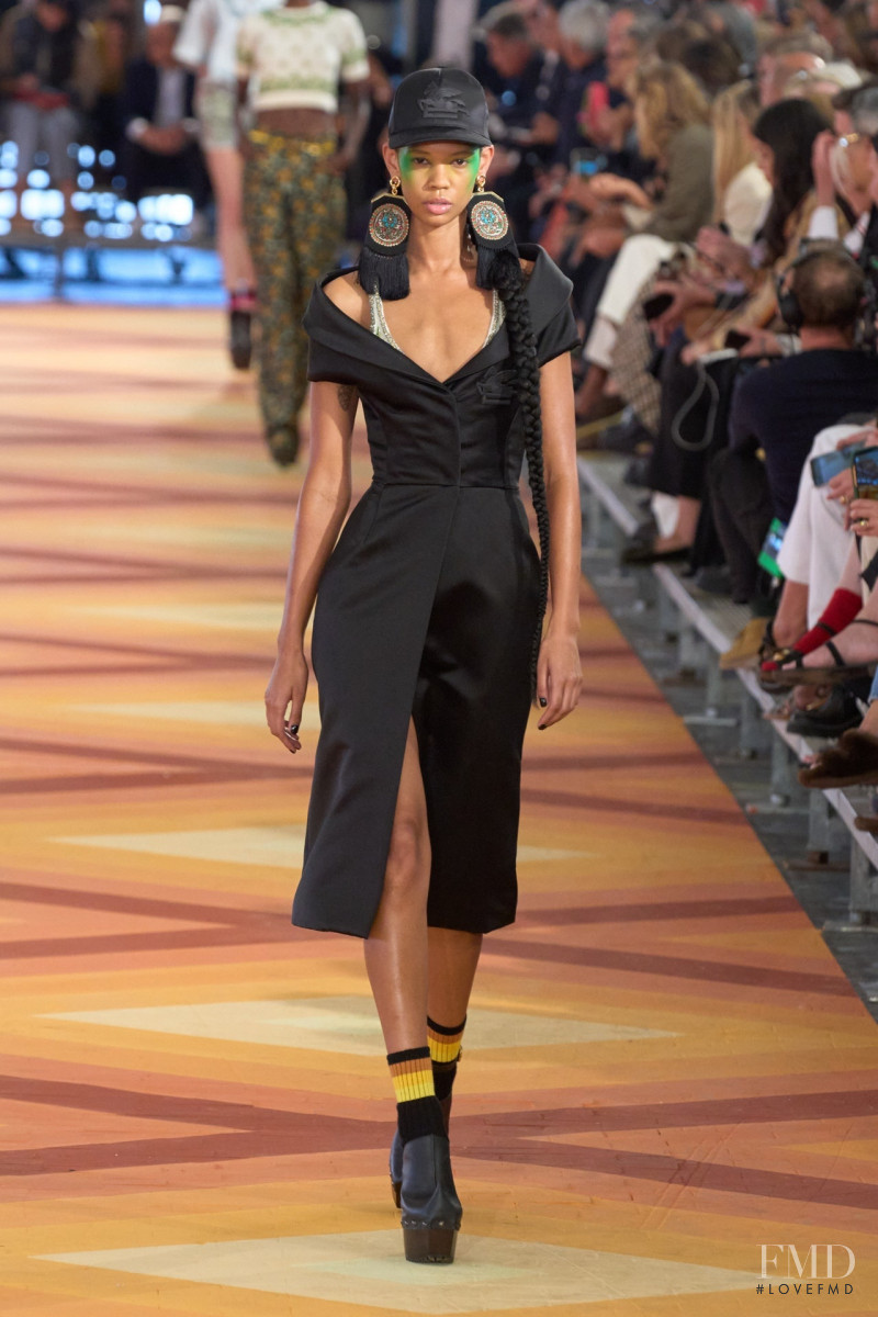 Jordan Daniels featured in  the Etro fashion show for Spring/Summer 2023