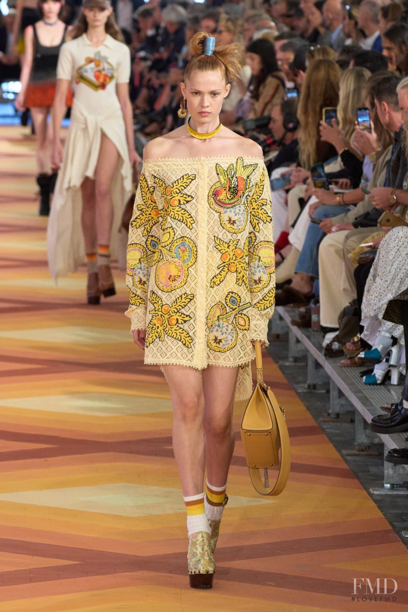 Livia Walters featured in  the Etro fashion show for Spring/Summer 2023