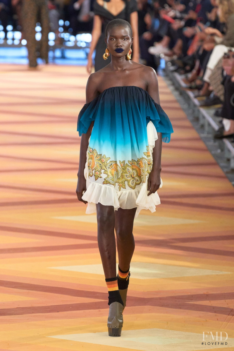 Akon Changkou featured in  the Etro fashion show for Spring/Summer 2023